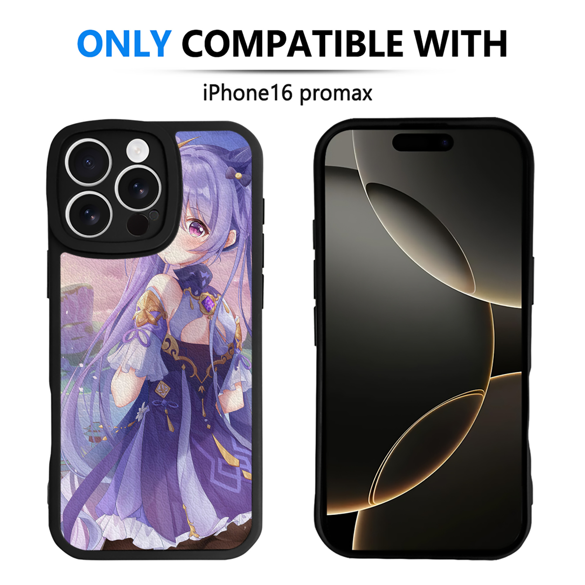 げんし神 genshin 【iPhone 16シリーズ対応】シリコンスマホケース（レザー調） 材質：シリコン